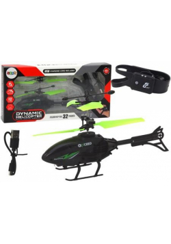 Helikopter R/C dłonią opaska czarno-zielony