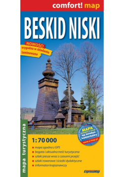 Beskid Niski 1:70 000 laminowany