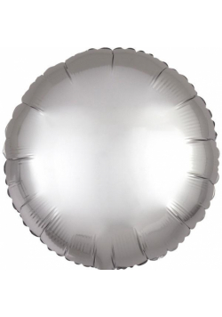 Balon foliowy Lustre srebrny okrągły 43cm