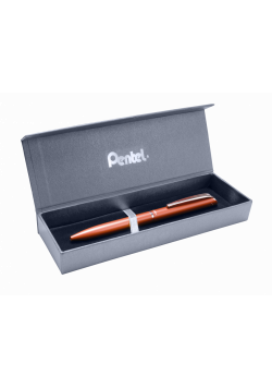 Eleganckie pióro kulkowe EnerGel 0,7 mm BL2007 w etui czerwone