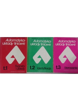 Automatyka-układy liniowe, tom 1-3