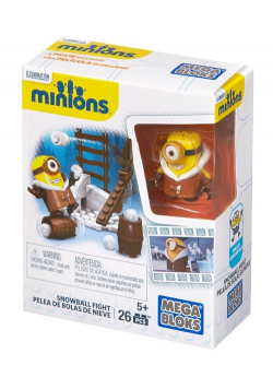 Klocki Mega Bloks Minionki Bitwa na śnieżki