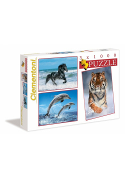 Puzzle Zwierzęta 3x1000