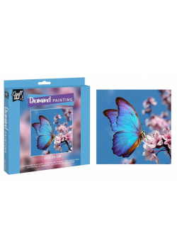 Diamentowy obraz - Motyl 20x20cm