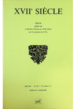 Revue XVII  Siècle Fenelon Nr 227