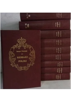Herbarz Polski, zestaw 10 tomów ,Reprint ok.1841r.
