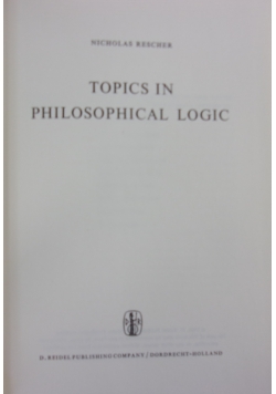 Topics in philosophical logic