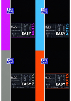 Kołonotatnik A4 Oxford w kratkę 80 kartek EasyNotes mix
