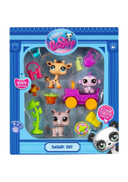 Littlest Pet Shop Zestaw Safari 3 figurki