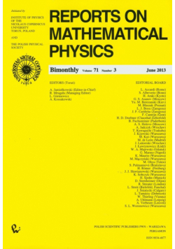 Reports on Mathematical Physics 71/3