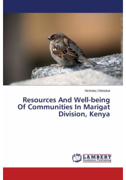 Resources and Well-Being of Communities in Marigat Division, Kenya