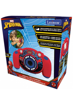 Aparat cyfrowy dziecięcy Spiderman z funkcją robienia zdjęć i wideo Lexibook DJ080SP