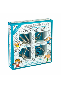 Łamigłówka The Puzzling Professors' 4 x Metal Puzzle Set
