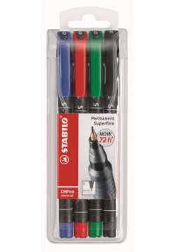 Foliopis Stabilo OHP s 841 4 sztuki