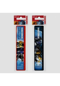 Linijka plastikowa Transformers 15 cm mix wzorów