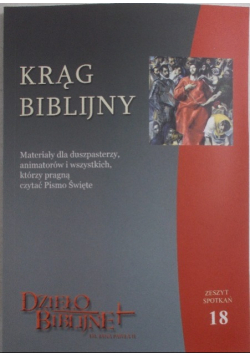 Krąg biblijny Zeszyt spotkań 18 z CD
