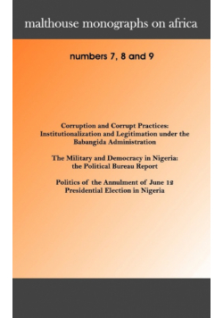 Malthouse Monographs on Africa. 7-9