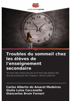 Troubles du sommeil chez les élèves de l'enseignement secondaire