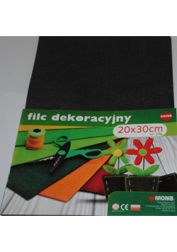Filc w arkuszach 20cm x 30cm Kolor szary 5 sztuk