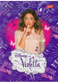 Brulion A5 Disney Violetta w kratkę 96 kartek palec