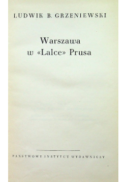Warszawa w Lalce Prusa