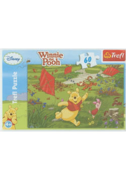 Puzzle 60 Winnie the Pooh Zabawy z latawcami