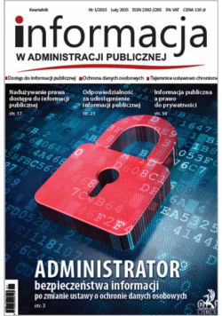 Informacja w administracji publicznej 1/2015
