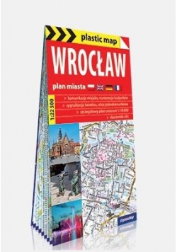 Plastic map Wrocław 1:22 500 plan miasta