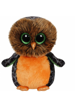 Beanie Boos Midnight - pomarańczowa sowa średnia