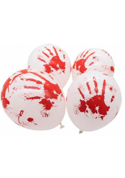 Balon lateksowy Halloween-krew 27,5cm 4szt