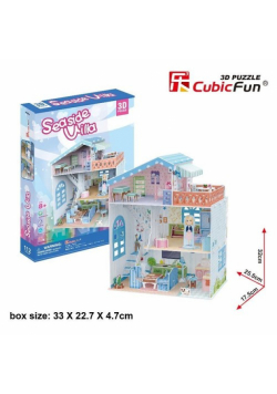 Puzzle 3D Seaside Villa Domek dla lalek