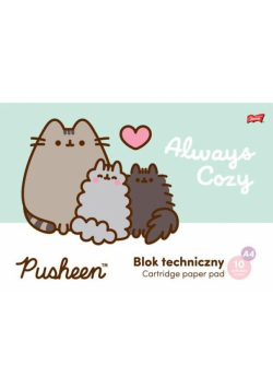 Blok techniczny A4 10 kartek 190 g/m2 Pusheen