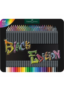 Kredki trójkątne Black Edition 100 kol. op. metal