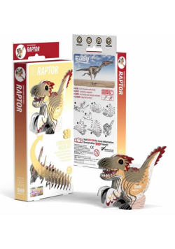 Dinozaur Raptor Eugy. Eko Układanka 3D