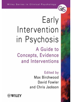 Early Intervention in Psychosis