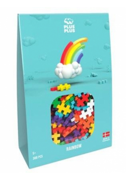 Klocki Plus Plus Tęczowe w opakowaniu 300el