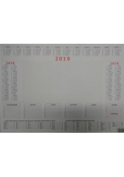 Kalendarz 2019 Biuwar B3 Mały (30 kart)
