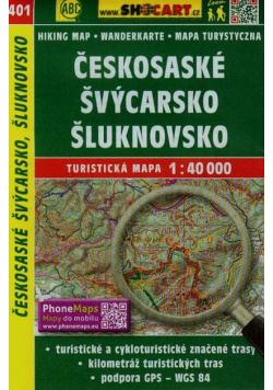Szwajcaria Czeska mapa turystyczna w skali 1:40 000