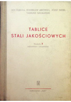 Tablice stali jakościowych