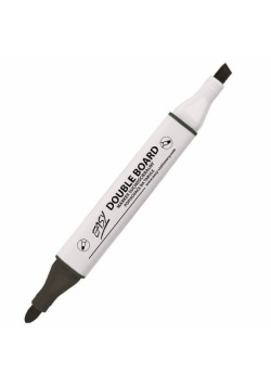 Marker do tablic dwustronny czarny 10 sztuk
