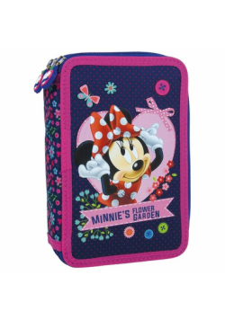 Piórnik dwukomorowy z wyposażeniem Minnie 17