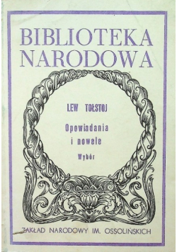Tołstoj Opowiadania i nowele