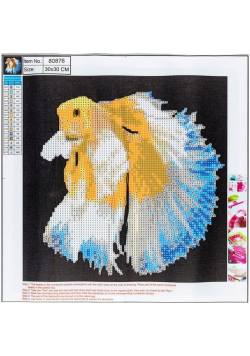 Diamentowa mozaika 5D - Fish 30x30 80876