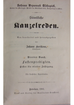 Fastenpredigten, 1902r