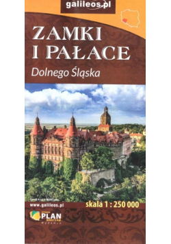 Mapa - Zamki i pałace Dolnego Śląska 1:250 000