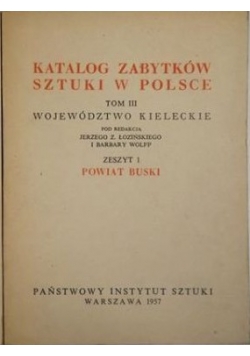 Katalog zabytków sztuki w Polsce, tom 3, zeszyt 1