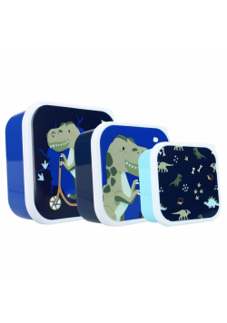 Śniadaniówka 3w1 Dino Navy Pret