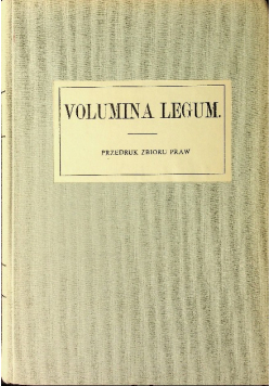Volumina legum Tom VII