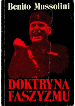 Doktryna Faszyzmu reprint z 1935 r.