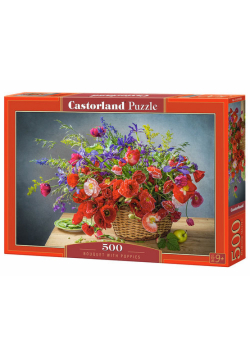 Puzzle Bouquet with Poppies 500